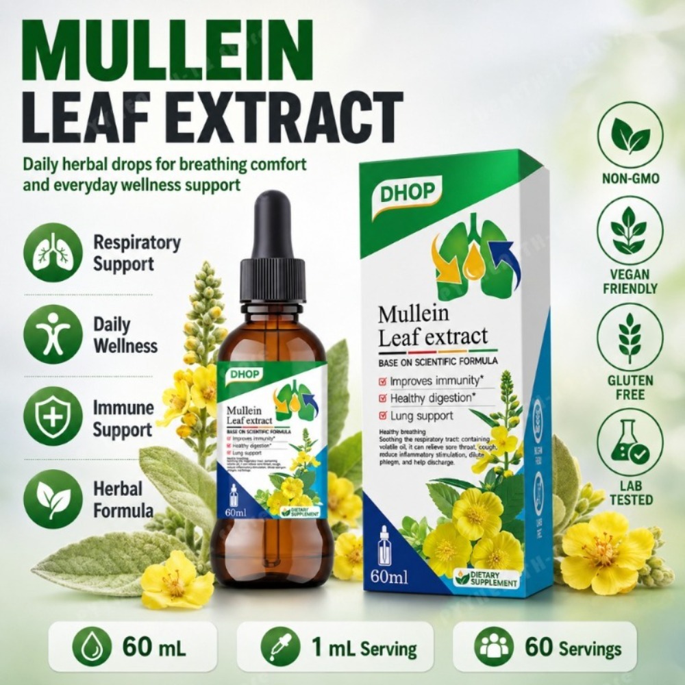 Herbal Wellness Drops - Gotas de Extracto de Hoja de