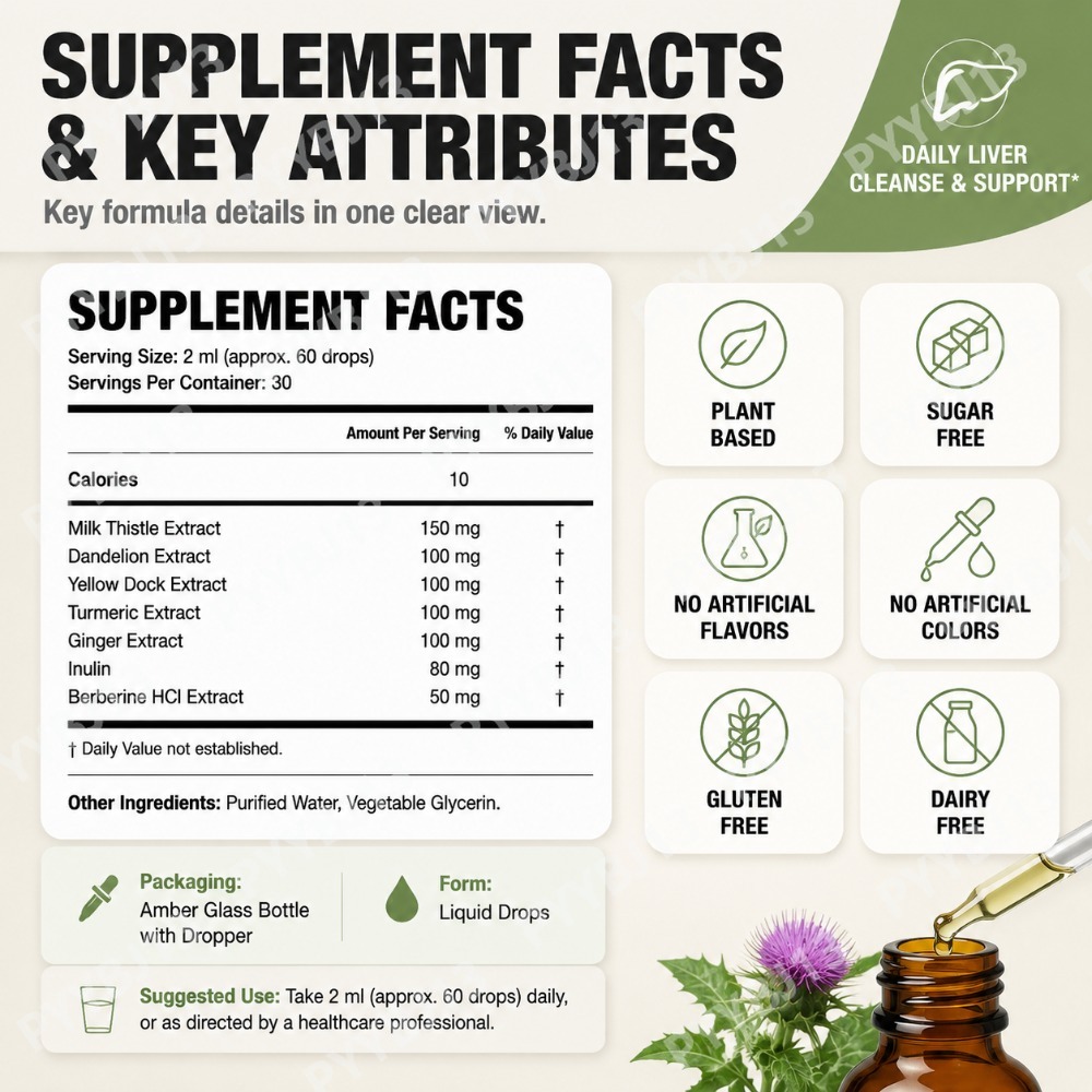 Gotas para el Soporte Hepático - Herbal Wellness Drops reseña y precio