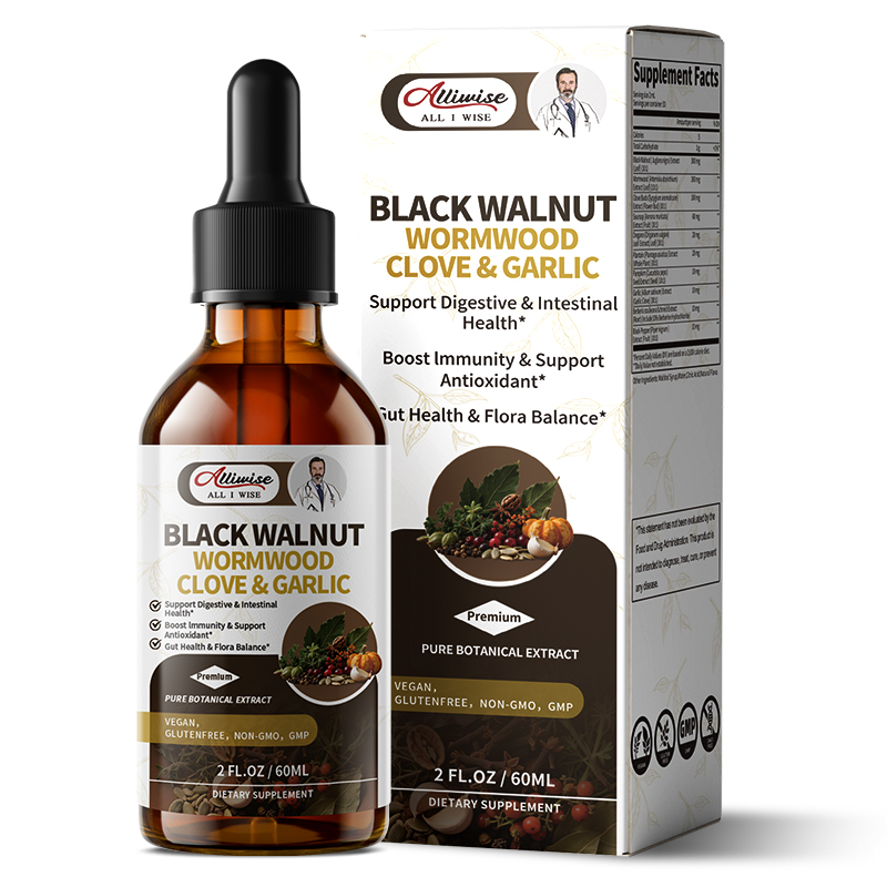 Alliwise Gota de nogal negro l - Herbal Wellness Drops reseña y precio